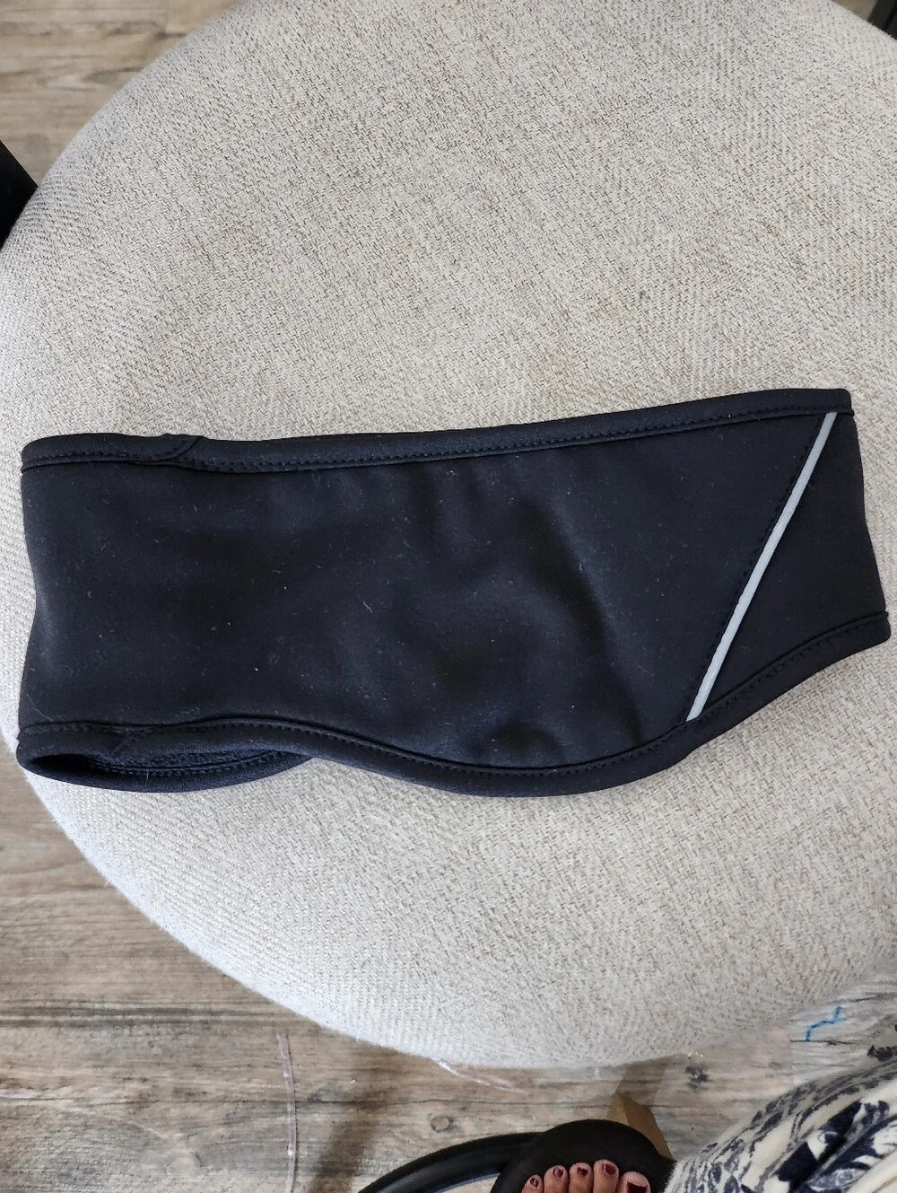 Black Fleece Ear Warmer Headband - Women